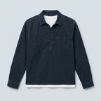 Maqiato | Men's Relaxed Cotton Linen Popover Shirt