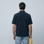 Maqiato | Men's Relaxed Cotton Linen Popover Shirt