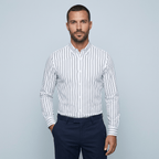 Maqiato | Men's Slim Fit Striped Cotton Shirt