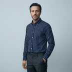Maqiato | Men's Slim Fit Striped Cotton Shirt
