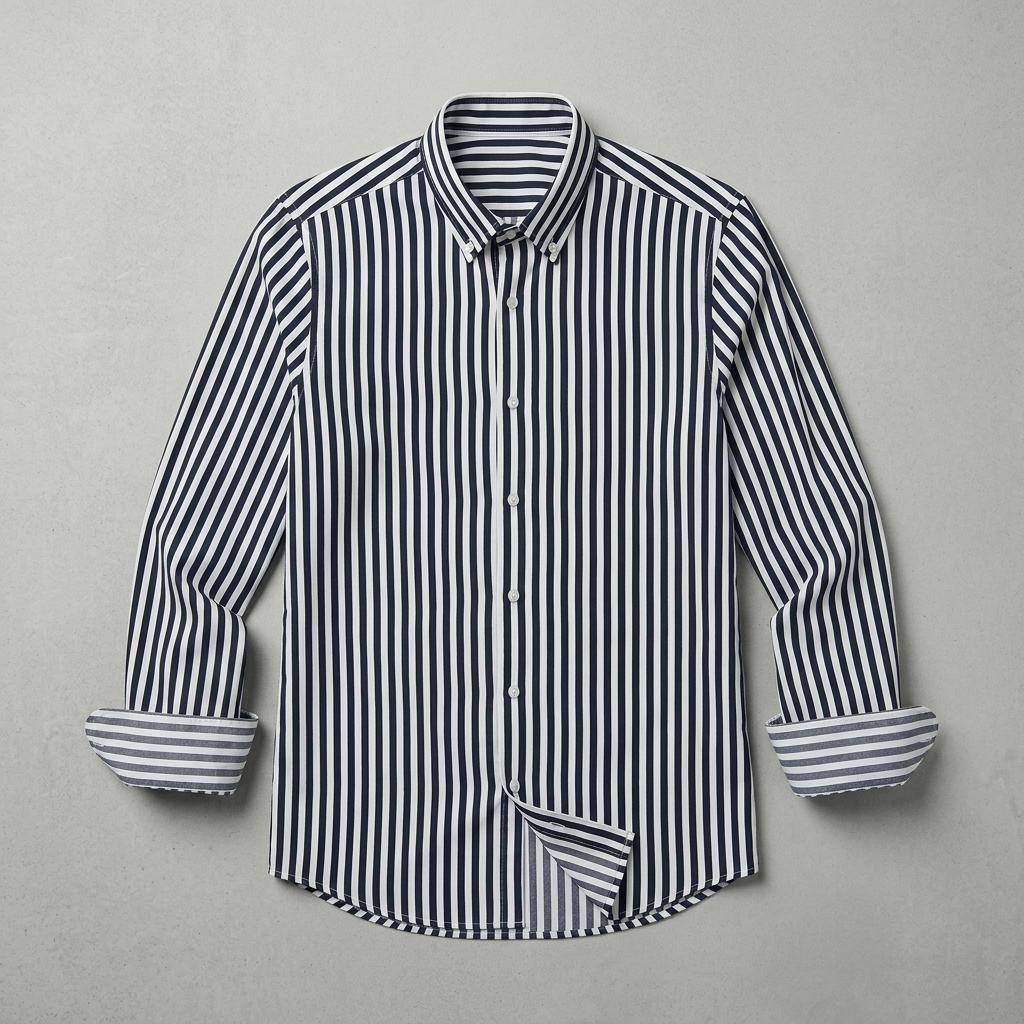 Maqiato | Men's Slim Fit Striped Cotton Shirt