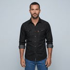 Maqiato | Men's Slim Fit Denim Shirt