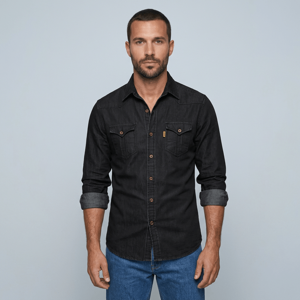 Maqiato | Men's Slim Fit Denim Shirt