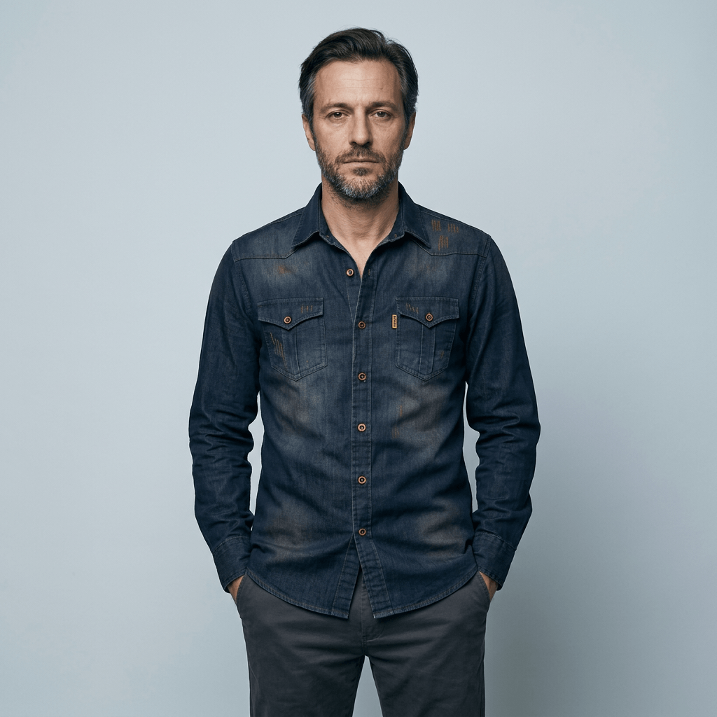 Maqiato | Men's Slim Fit Denim Shirt