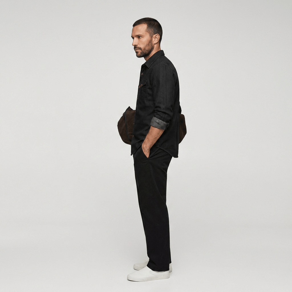 Maqiato | Men's Slim Fit Denim Shirt