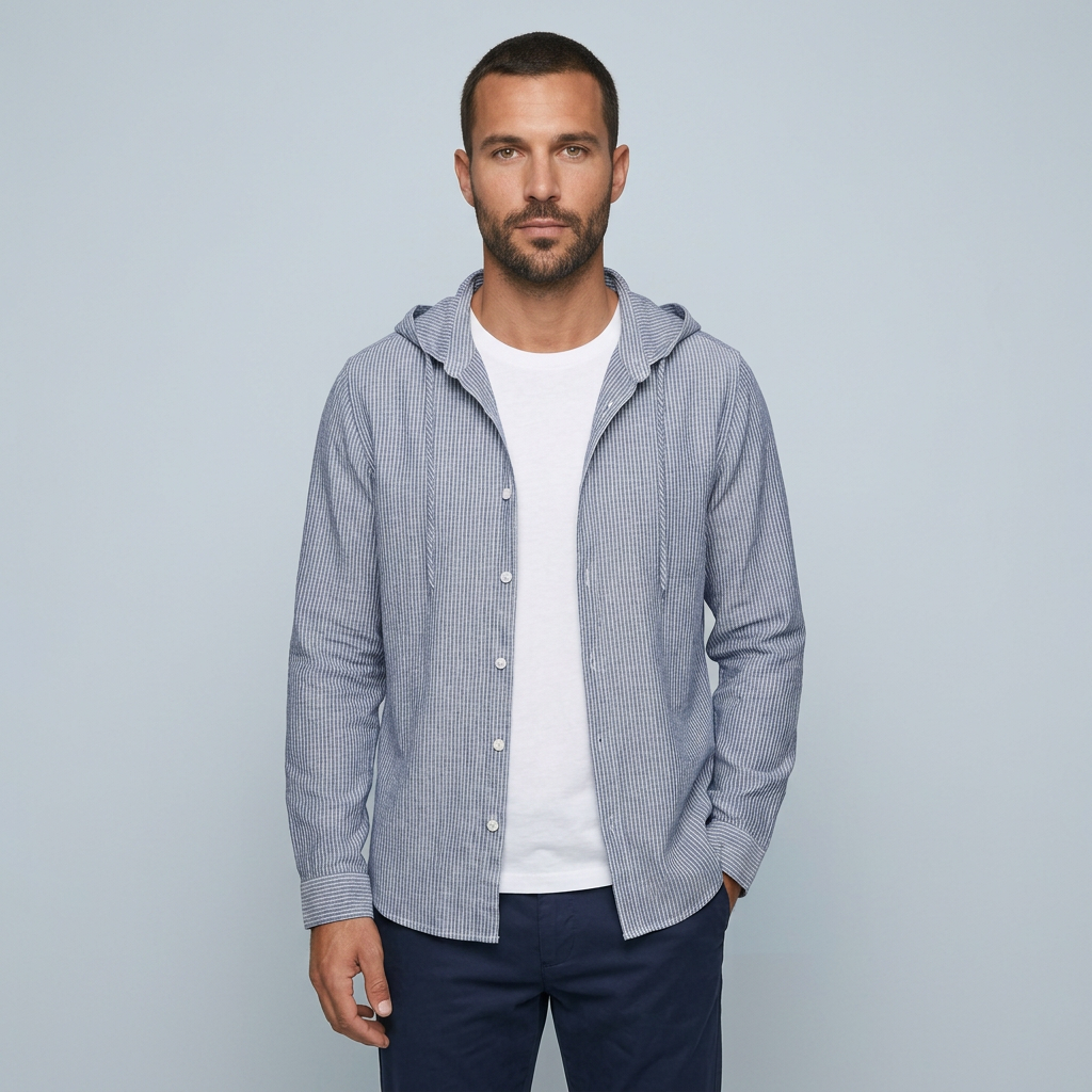 Maqiato | Men's Relaxed Hooded Shirt