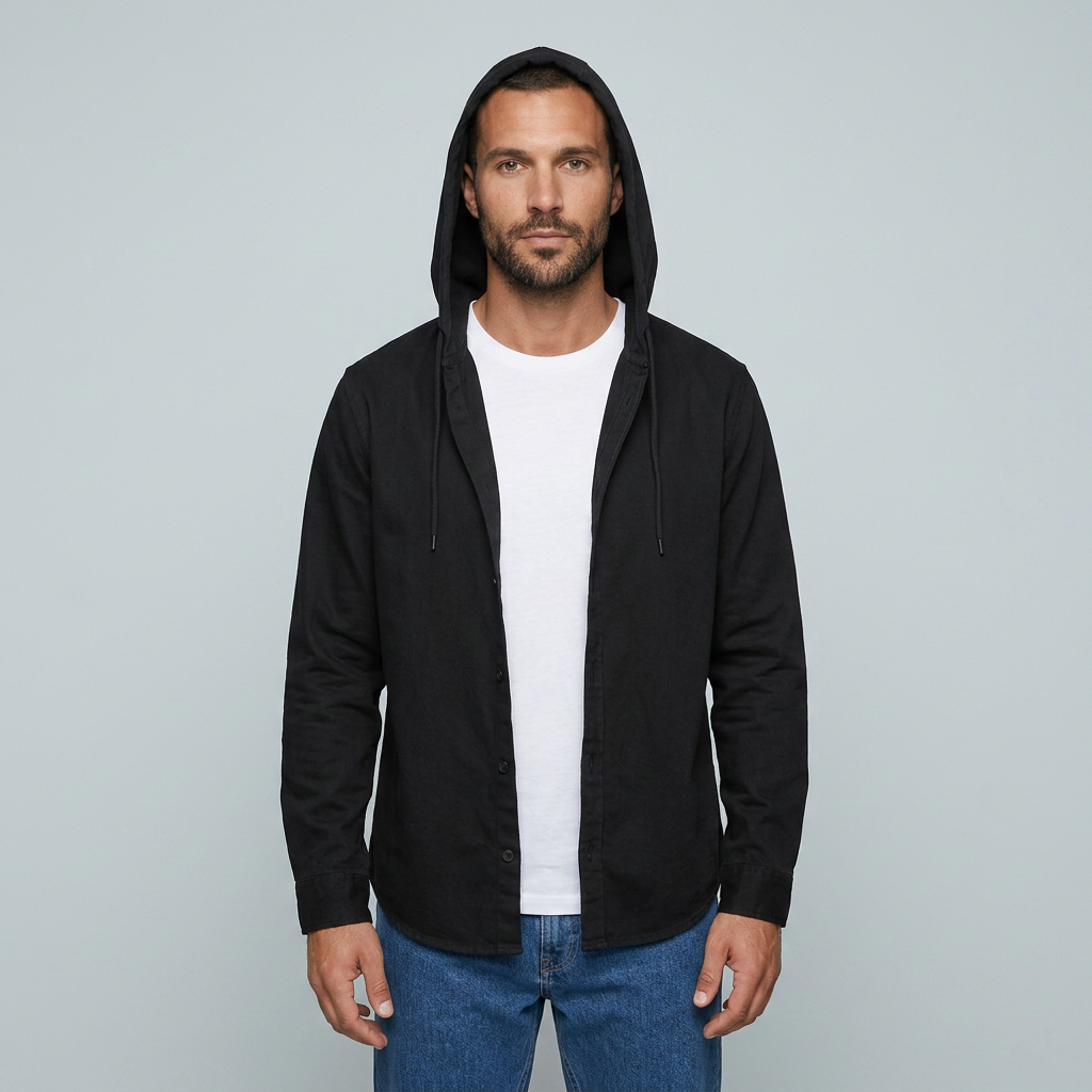 Maqiato | Men's Relaxed Hooded Shirt