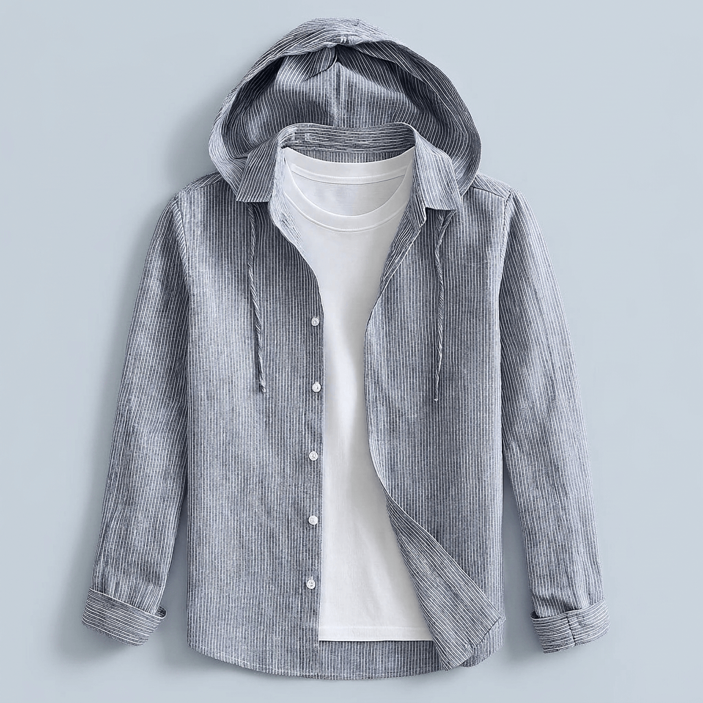 Maqiato | Men's Relaxed Hooded Shirt