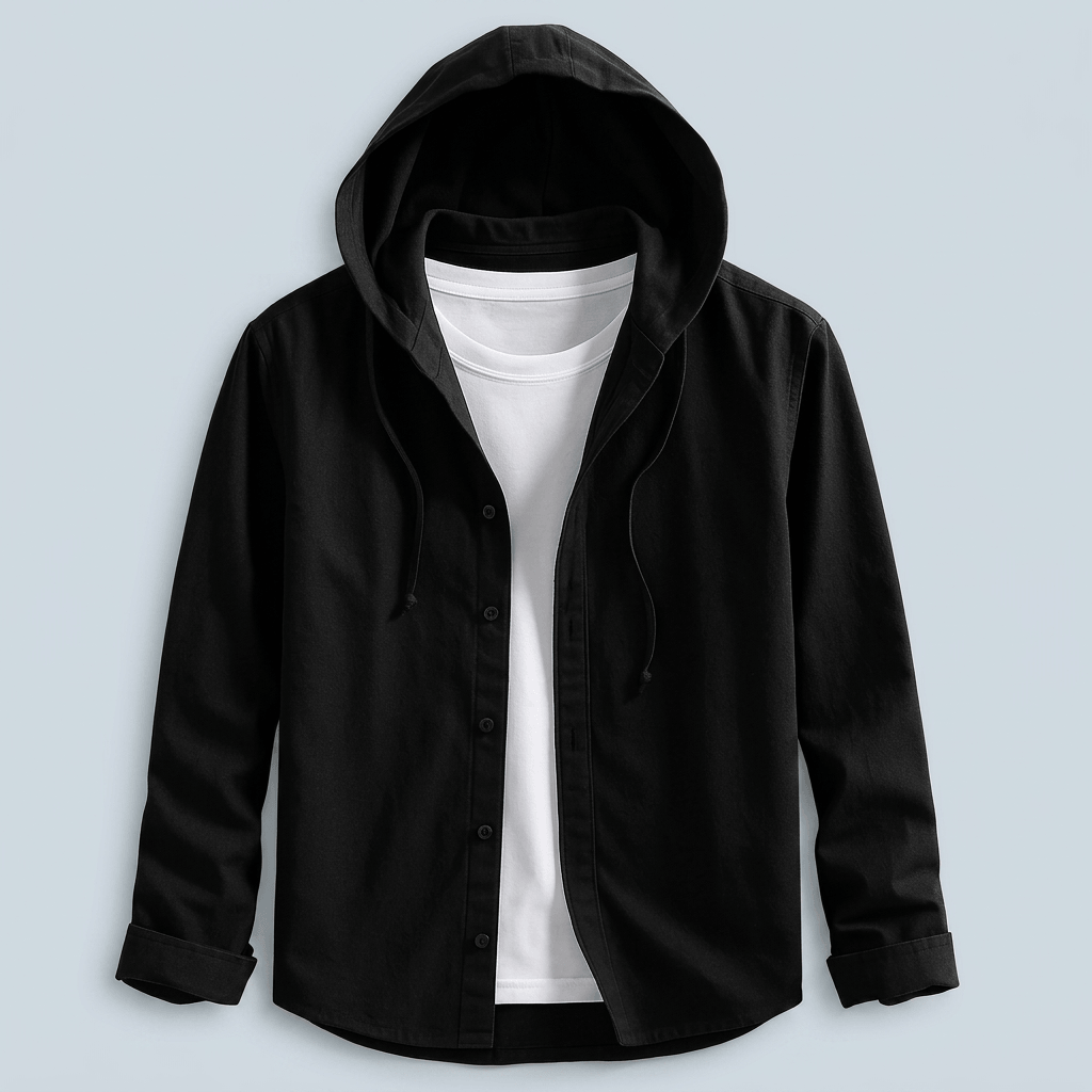 Maqiato | Men's Relaxed Hooded Shirt