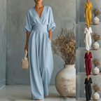 Short-sleeved Jumpsuit Womens