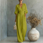Short-sleeved Jumpsuit Womens