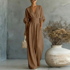 Short-sleeved Jumpsuit Womens