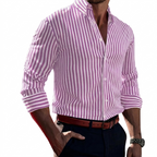 Stripe Printed Long Sleeve Shirt for Men