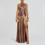 Women’s Elegant Halter Neck Party Dress