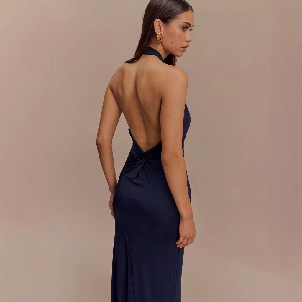 Women’s Backless Slim Fit Party Dress