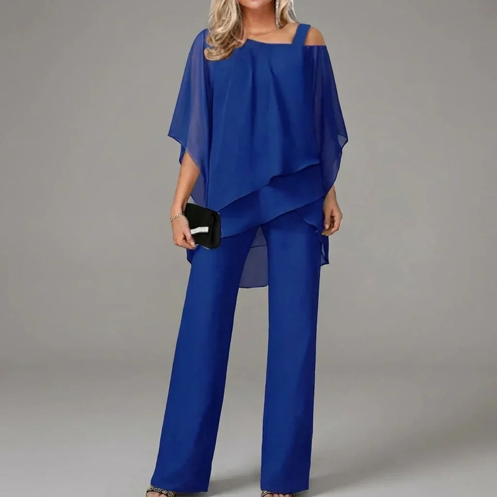 Women’s Batwing Top and Straight-Leg Trousers