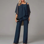 Women’s Batwing Top and Straight-Leg Trousers