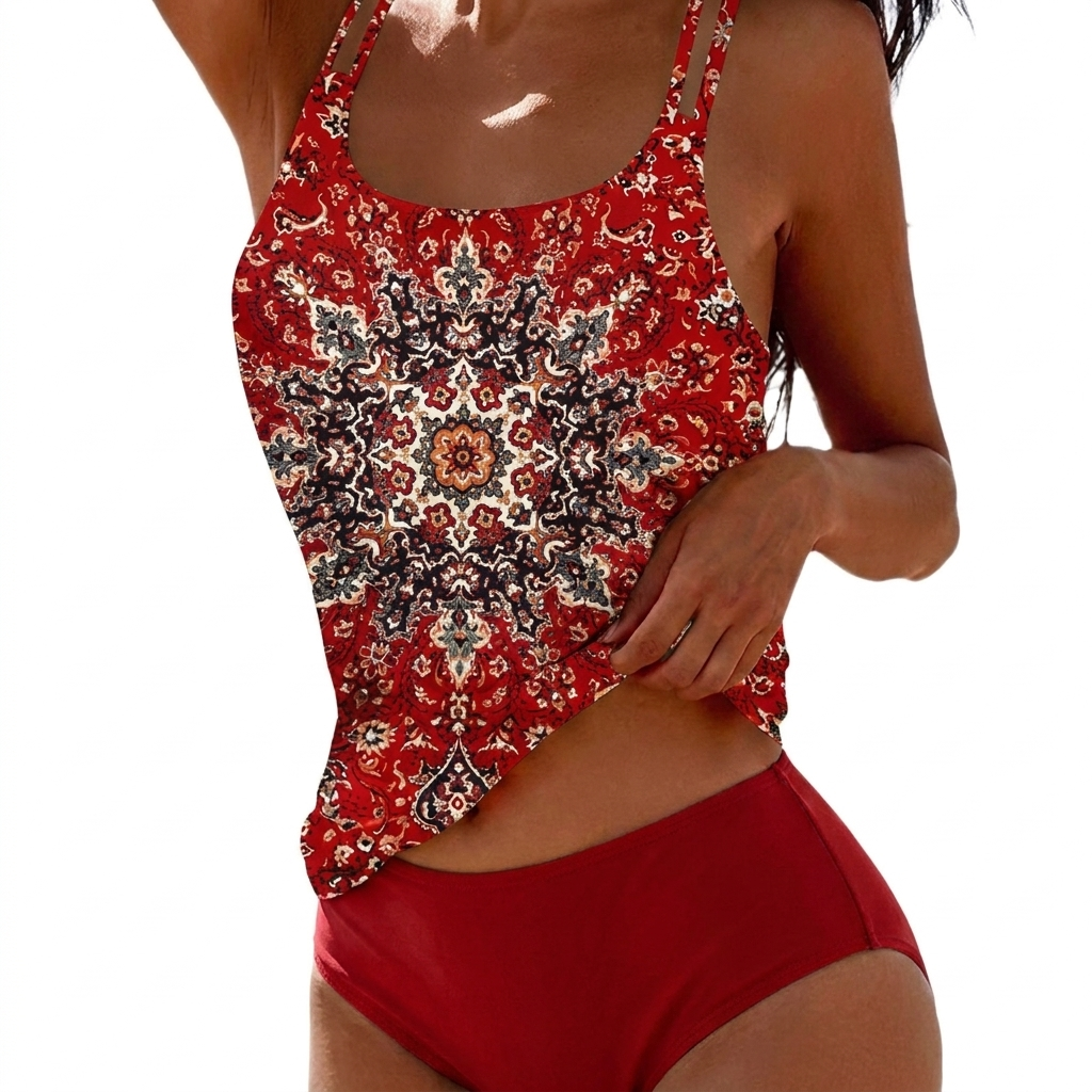 Women’s Casual Printed Two Piece Swimsuit