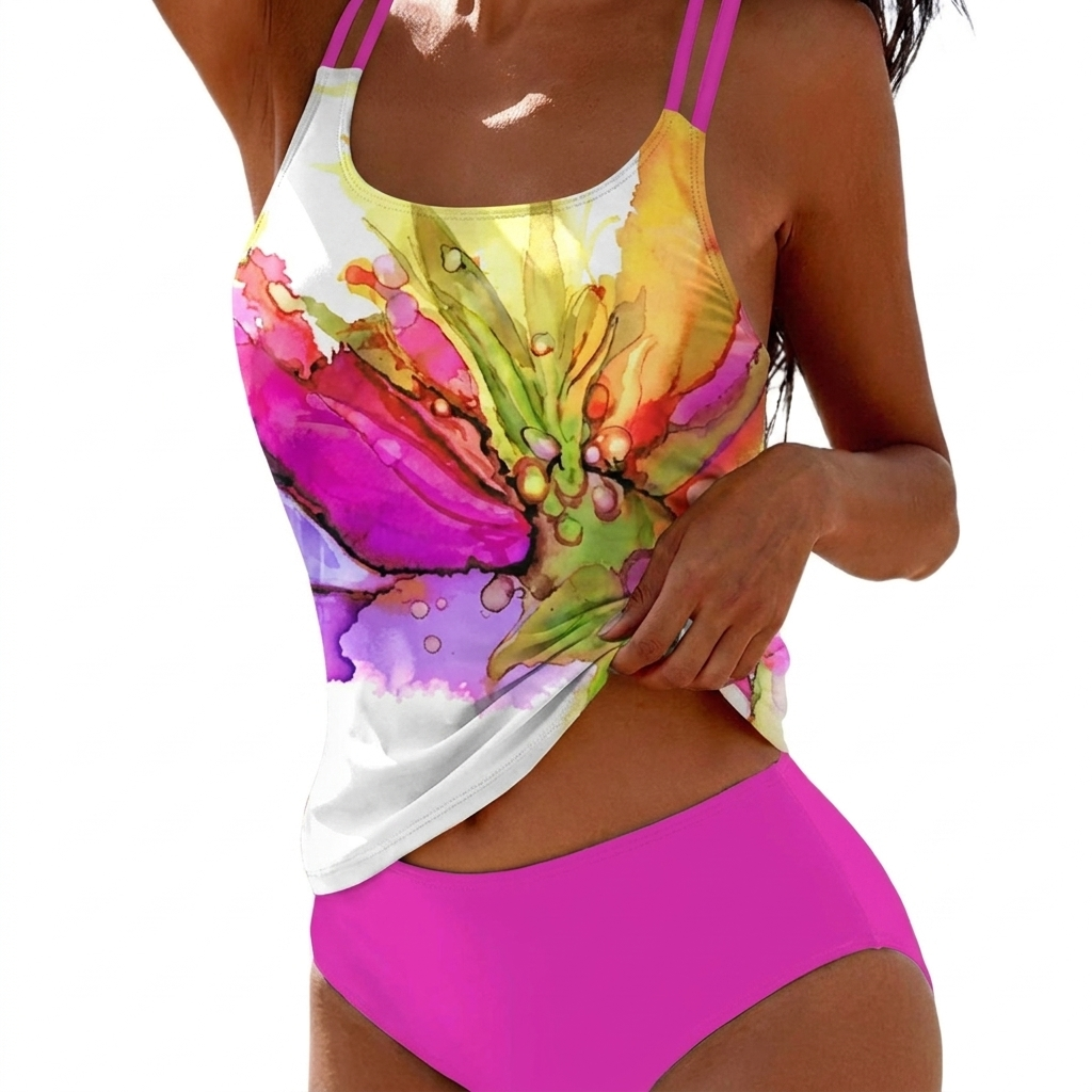 Women’s Casual Printed Two Piece Swimsuit