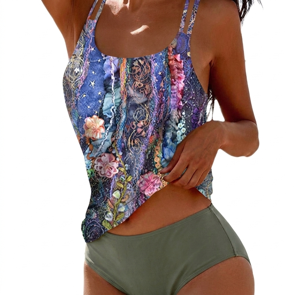 Women’s Casual Printed Two Piece Swimsuit
