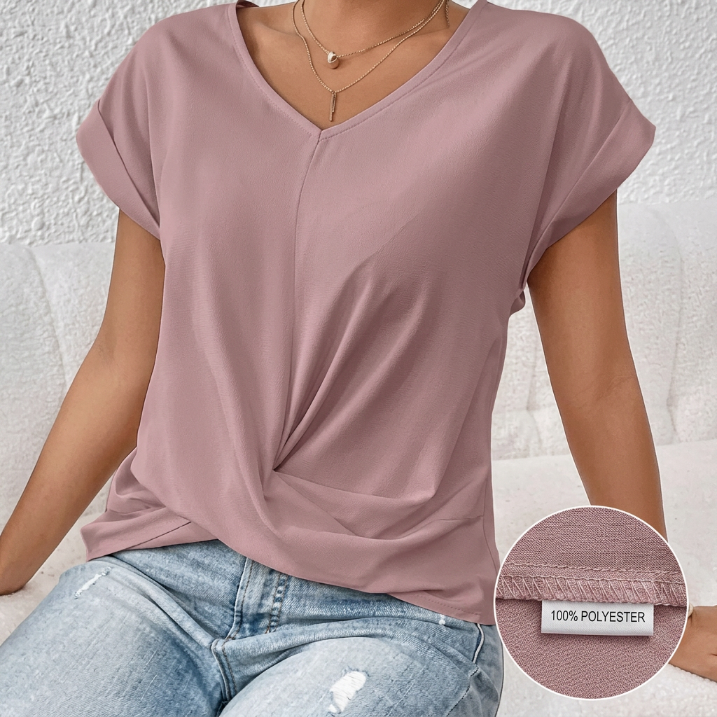 Women’s V-Neck Short Sleeve Top