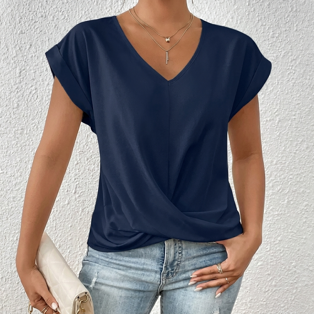 Women’s V-Neck Short Sleeve Top
