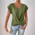 Women’s V-Neck Short Sleeve Top