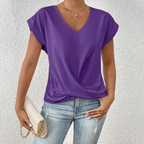 Women’s V-Neck Short Sleeve Top