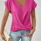 Women’s V-Neck Short Sleeve Top