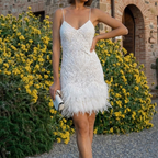 Women’s Sequin Tassel Mini Dress