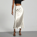 Women's Slim Fit Straight Midi Skirt