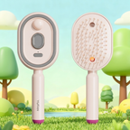 Portable Electric Hair Brush with Spray Function