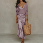 Women’s Luxury Style Maxi Dress Co-Ord Set