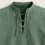Maqiato | Men's Relaxed Denim Lace-Up Shirt
