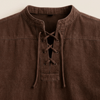 Maqiato | Men's Relaxed Denim Lace-Up Shirt