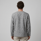 Maqiato | Men's Relaxed Linen-Blend Lace-Up Shirt