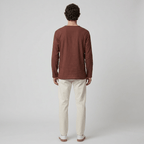 Maqiato | Men's Relaxed Linen-Blend Lace-Up Shirt