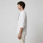 Maqiato | Men's Relaxed Linen-Blend Lace-Up Shirt