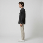 Maqiato | Men's Relaxed Denim Lace-Up Shirt