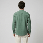 Maqiato | Men's Relaxed Denim Lace-Up Shirt