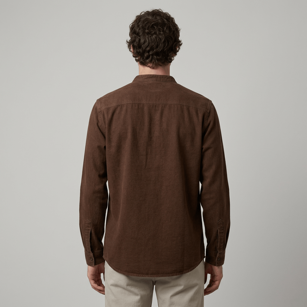 Maqiato | Men's Relaxed Denim Lace-Up Shirt