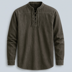 Maqiato | Men's Relaxed Denim Lace-Up Shirt