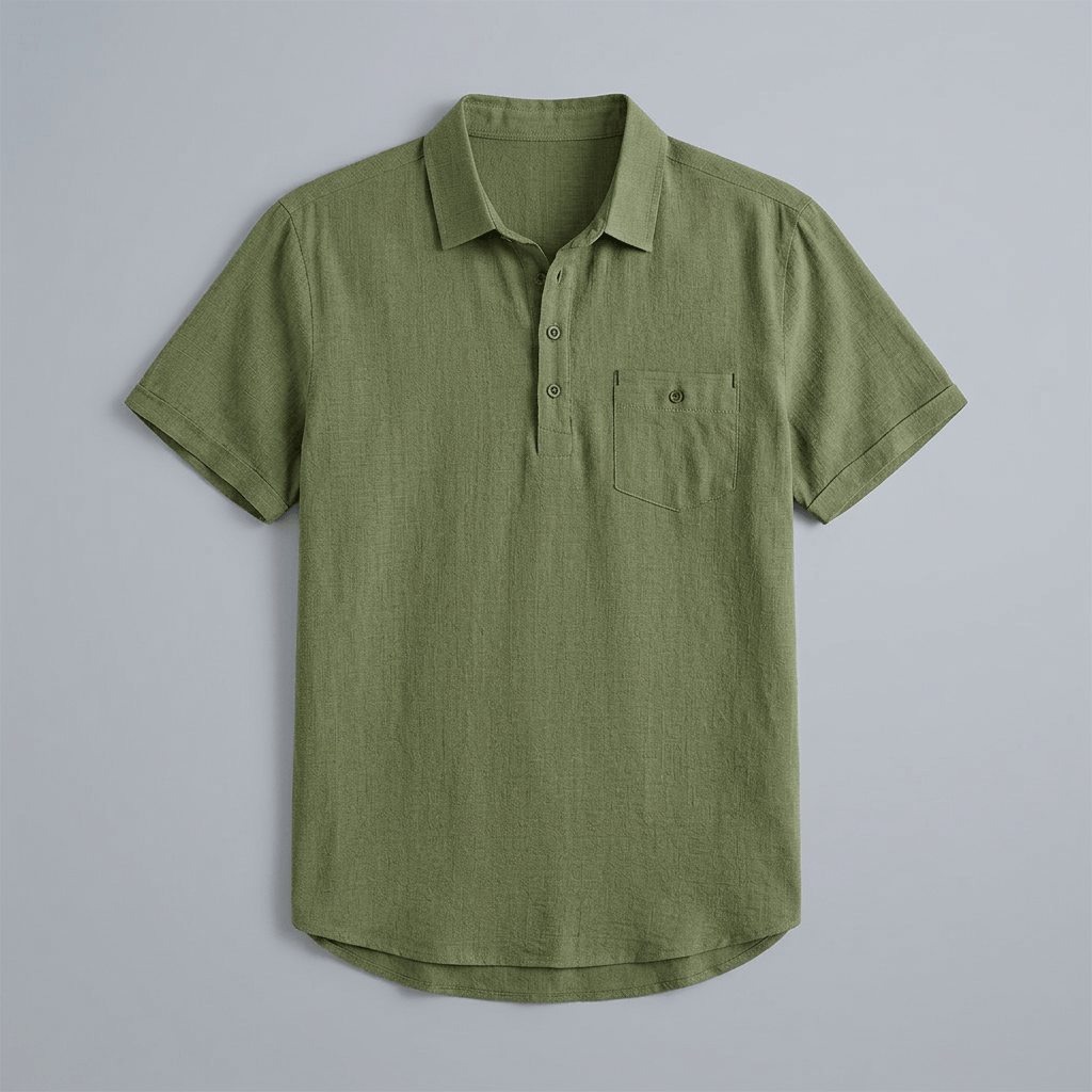Maqiato | Lightweight linen polo shirt