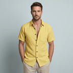 Maqiato | Breathable floral short sleeve shirt