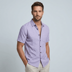 Maqiato | Breathable floral short sleeve shirt