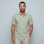 Maqiato | Breathable floral short sleeve shirt