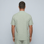 Maqiato | Breathable floral short sleeve shirt
