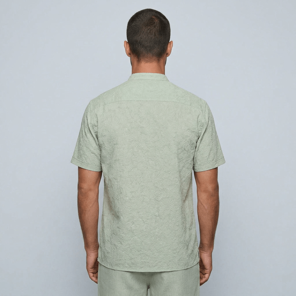 Maqiato | Breathable floral short sleeve shirt