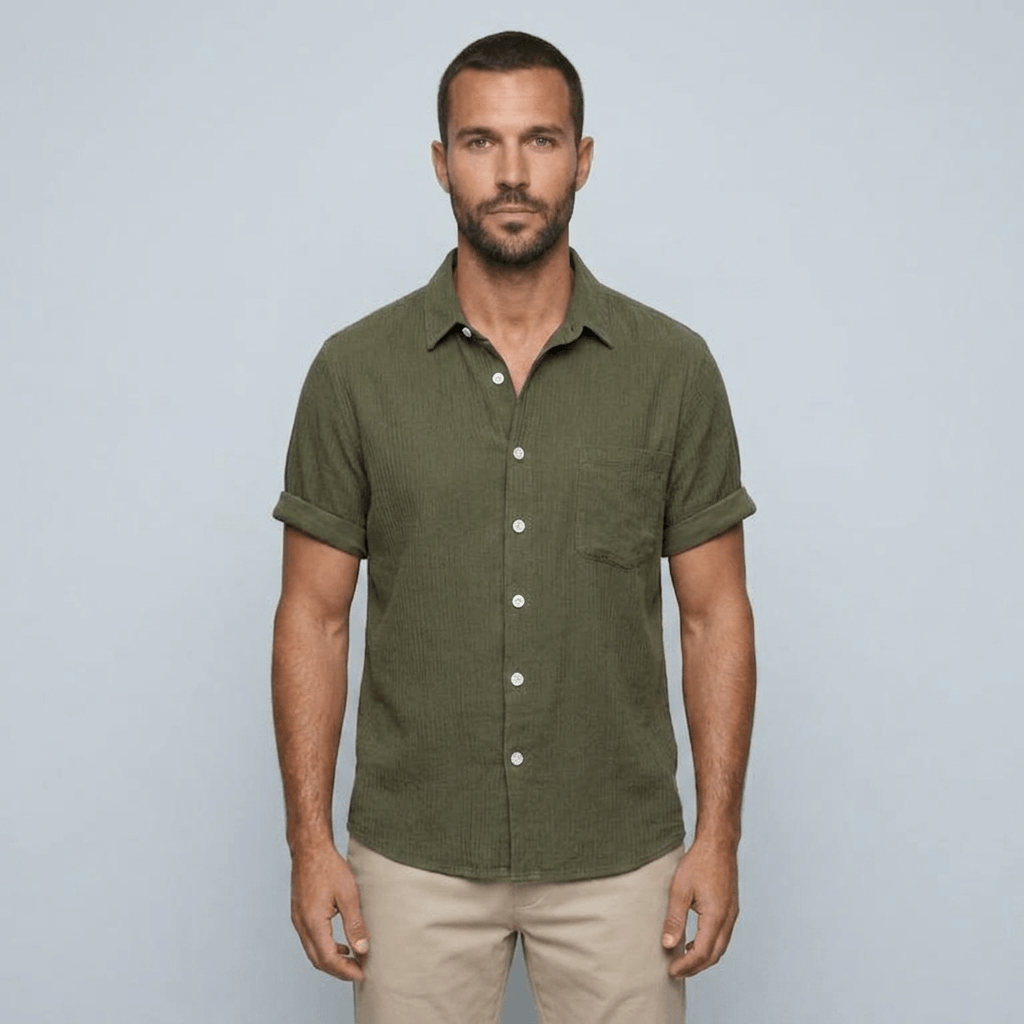 Maqiato | Textured short sleeve shirt