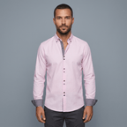 Maqiato | Men's Slim Fit Contrast Trim Button Down Shirt